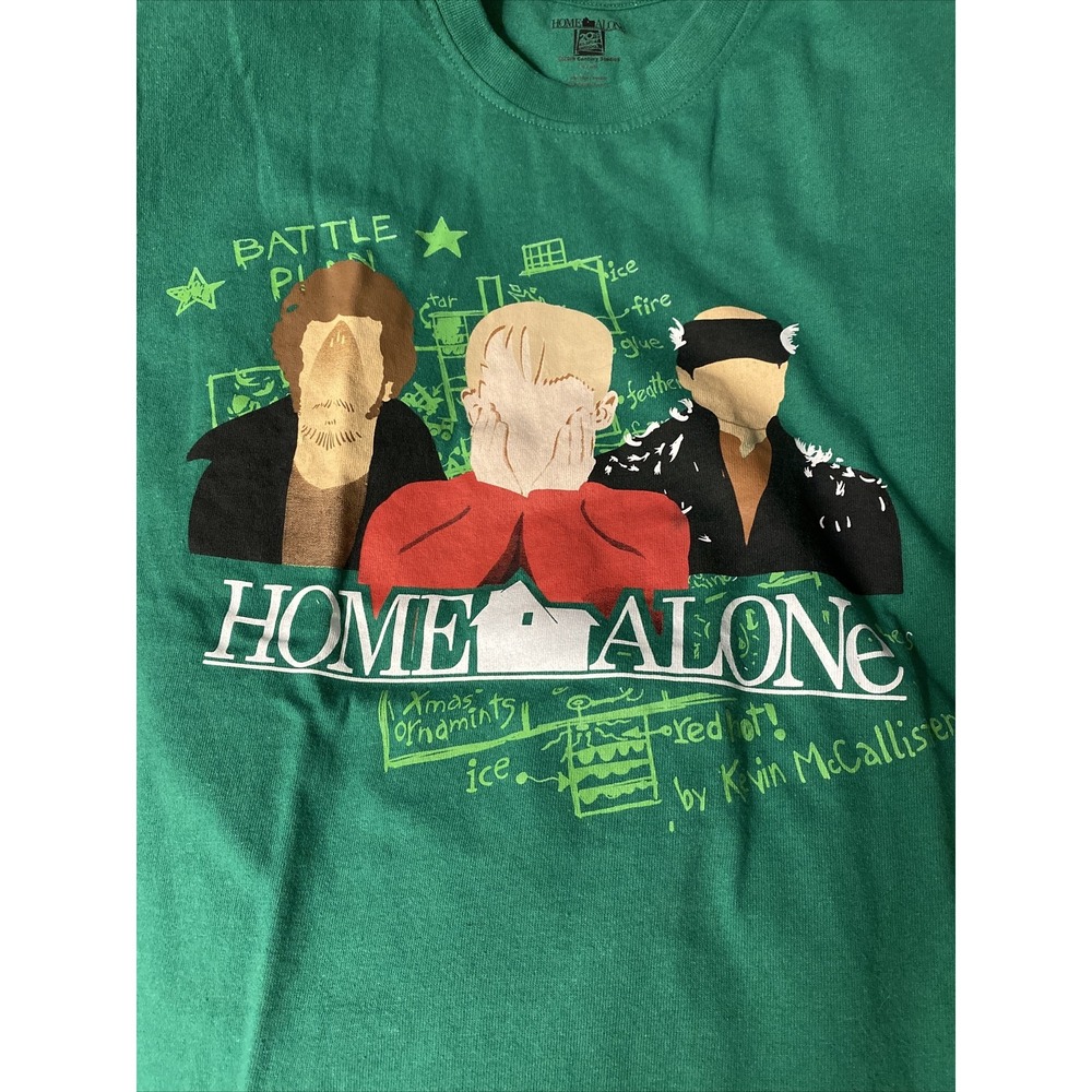 Home Alone t-shirt size L 20th Century Studios Cotton Mix Pre-Owned